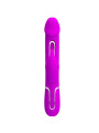 VIBRADOR RABBIT 3 EN 1 CON LENGUA Y VIBRACIÓN INTENSA DE LA MARCA PRETTY LOVE FLIRTATION