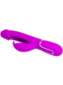 VIBRADOR RABBIT 3 EN 1 CON LENGUA Y VIBRACIÓN INTENSA DE LA MARCA PRETTY LOVE FLIRTATION
