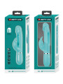 VIBRADOR RABBIT 3 EN 1 CON LENGUA VERDE AGUA RECARGABLE DE LA MARCA PRETTY LOVE FLIRTATION