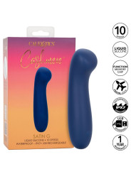 MASAGEADOR SATIN G AZUL SILICONA LÍQUIDA 10 VELOCIDADES DE LA MARCA CALEXOTICS