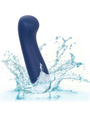 MASAGEADOR SATIN G AZUL SILICONA LÍQUIDA 10 VELOCIDADES DE LA MARCA CALEXOTICS