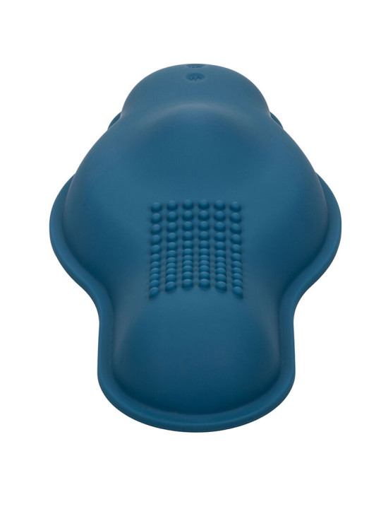 MASAJEADOR DUAL RIDER CONTROL REMOTO 12 VIBRACIONES AZUL DE LA MARCA CALEXOTICS