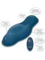 MASAJEADOR DUAL RIDER CONTROL REMOTO 12 VIBRACIONES AZUL DE LA MARCA CALEXOTICS