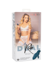 MASAJEADOR DUAL RIDER CONTROL REMOTO 12 VIBRACIONES AZUL DE LA MARCA CALEXOTICS