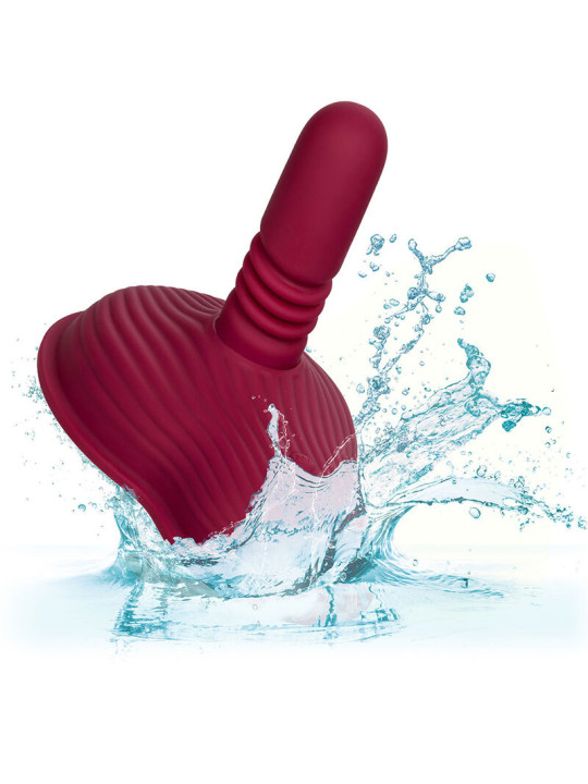 MASAJEADOR DUAL RIDER CONTROL REMOTO 12 MODOS ROJO DE LA MARCA CALEXOTICS