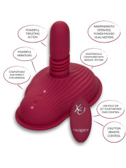 MASAJEADOR DUAL RIDER CONTROL REMOTO 12 MODOS ROJO DE LA MARCA CALEXOTICS