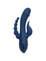 VIBRADOR TRIPLE ESTIMULACIÓN AZUL RECARGABLE DE LA MARCA CALEXOTICS