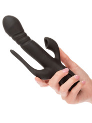 VIBRADOR TRIPLE ACCIÓN EUPHORIA NEGRO DE LA MARCA CALEXOTICS