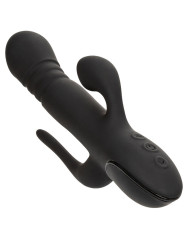VIBRADOR TRIPLE ACCIÓN EUPHORIA NEGRO DE LA MARCA CALEXOTICS