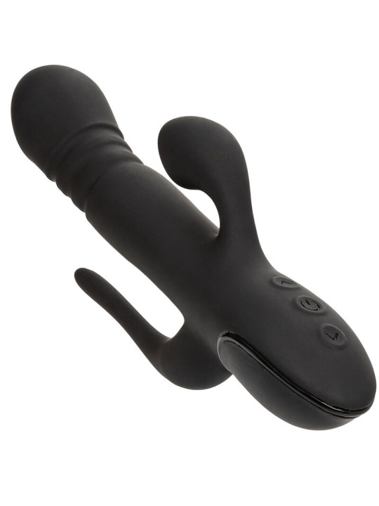 VIBRADOR TRIPLE ACCIÓN EUPHORIA NEGRO DE LA MARCA CALEXOTICS