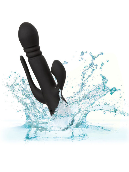 VIBRADOR TRIPLE ACCIÓN EUPHORIA NEGRO DE LA MARCA CALEXOTICS