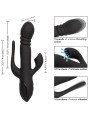 VIBRADOR TRIPLE ACCIÓN EUPHORIA NEGRO DE LA MARCA CALEXOTICS