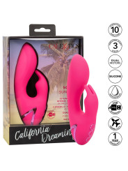 VIBRADOR RABBIT DUAL MOTOR SILICONA PREMIUM CALIFORNIA DREAMING DE LA MARCA CALEXOTICS