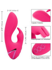 VIBRADOR RABBIT DUAL MOTOR SILICONA PREMIUM CALIFORNIA DREAMING DE LA MARCA CALEXOTICS