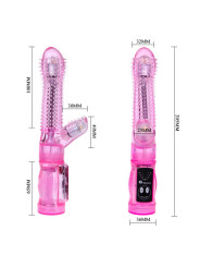 VIBRADOR GELATINA 12 MODOS DUAL CLITORIS Y PUNTO G DE LA MARCA BAILE ROTATIONS