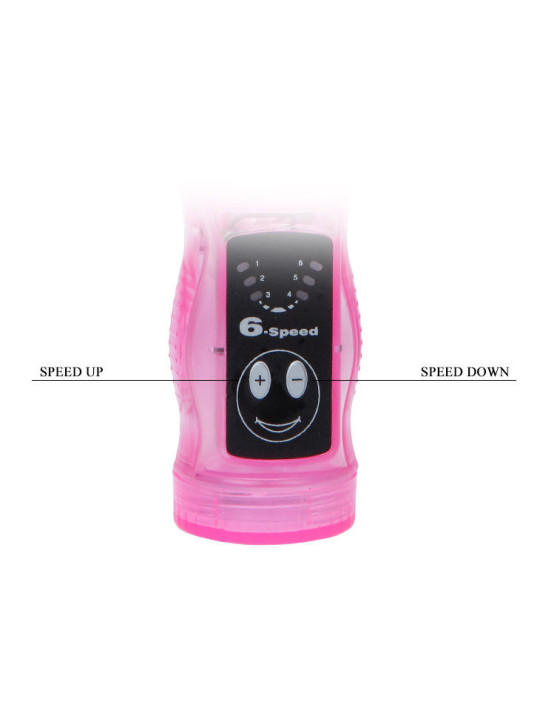 VIBRADOR GELATINA 12 MODOS DUAL CLITORIS Y PUNTO G DE LA MARCA BAILE ROTATIONS