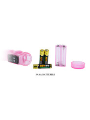 VIBRADOR GELATINA 12 MODOS DUAL CLITORIS Y PUNTO G DE LA MARCA BAILE ROTATIONS