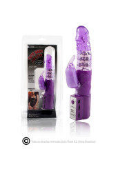 VIBRADOR ROTADOR RABBIT LILA CON ESTIMULACIÓN CLITORAL DE LA MARCA BAILE ROTATIONS