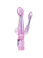 VIBRADOR GELATINA CON ESTIMULADOR ANAL Y 6 MODOS DE LA MARCA BAILE VIBRATORS