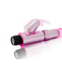 VIBRADOR DUAL CLITORIS Y PENE TEXTURADO ROSA DE LA MARCA BAILE VIBRATORS