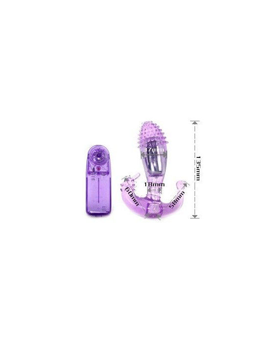 ESTIMULADOR VIBRADOR 3 EN 1 VAGINAL, ANAL Y CLITORAL DE LA MARCA BAILE