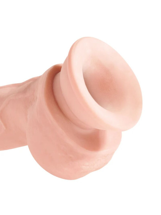 DILDO REALISTA TRIPLE DENSIDAD 18 CM VENTOSA DE LA MARCA KING COCK PLUS