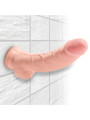 DILDO REALISTA TRIPLE DENSIDAD 18 CM VENTOSA DE LA MARCA KING COCK PLUS