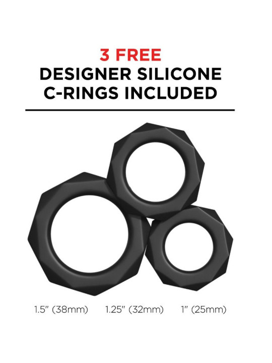 ESTIMULADOR VIBRADOR DE PENE CON SILICONA SUAVE DE LA MARCA PDX ELITE