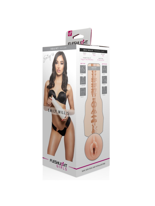 MASTURBADOR VAGINA EMILY WILLIS SQUIRT FLESHLIGHT DE LA MARCA FLESHLIGHT GIRLS
