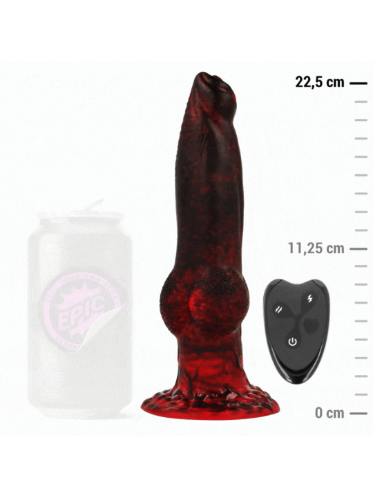 DILDO VIBRADOR PROMETHEUS SILICONA CONTROL REMOTO DE LA MARCA EPIC