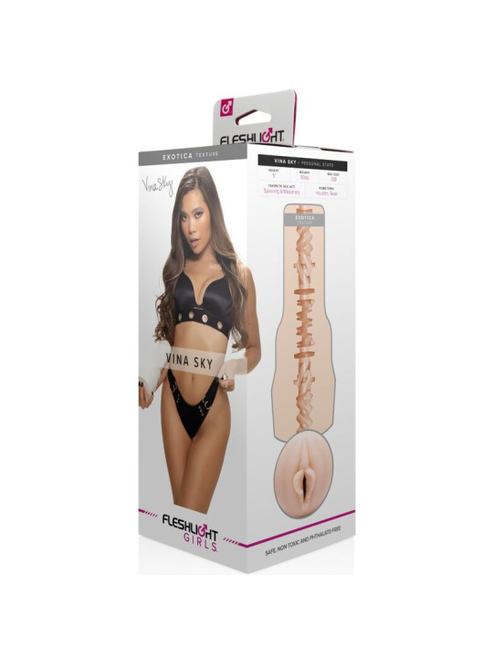 MASTURBADOR VINA SKY TEXTURA EXÓTICA VAGINA DE LA MARCA FLESHLIGHT GIRLS