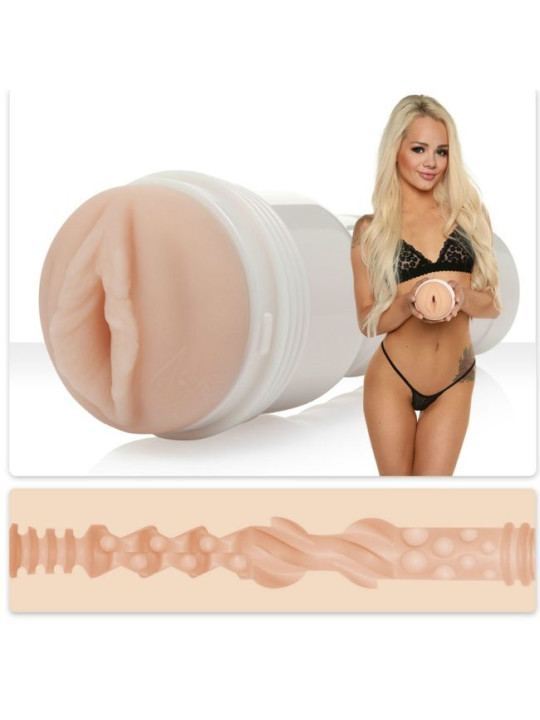 FLESHLIGHT ELSA JEAN VAGINA TASTY + UNIVERSAL LAUNCH + LUBRICANTE DE LA MARCA FLESHLIGHT GIRLS