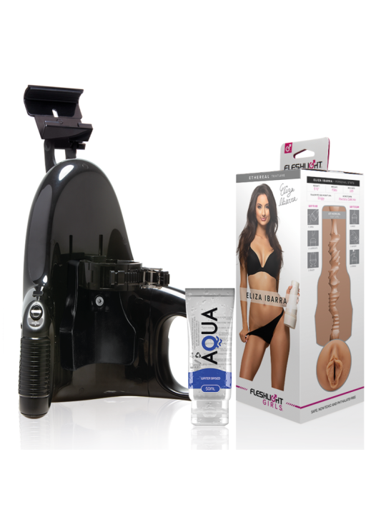 FLESHLIGHT ELIZA IBARRA VAGINA + UNIVERSAL LAUNCH + LUBRICANTE DE LA MARCA FLESHLIGHT GIRLS