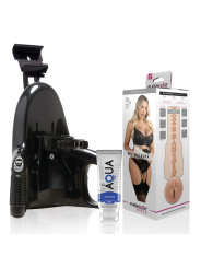 FLESHLIGHT MIA MALKOVA VAGINA LVL UP + UNIVERSAL LAUNCH + LUBRICANTE DE LA MARCA FLESHLIGHT GIRLS