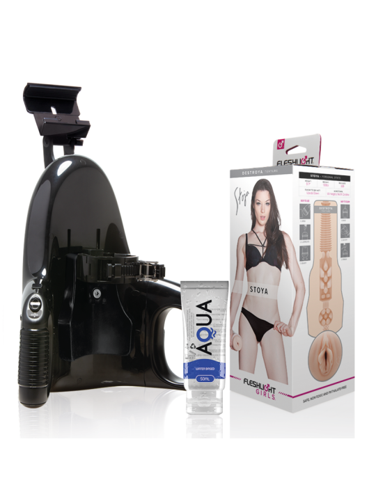 FLESHLIGHT STOYA DESTROYA + UNIVERSAL LAUNCH + LUBRICANTE DE LA MARCA FLESHLIGHT GIRLS