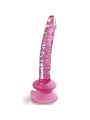 DILDO DE VIDRIO CON VENTOSA ICICLE NO. 86 DE LA MARCA ICICLES