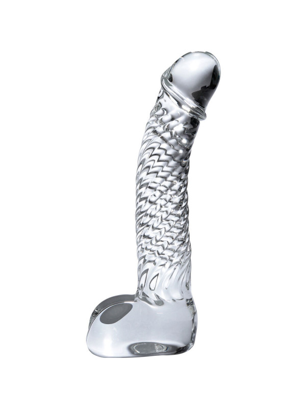MASAJEADOR DE CRISTAL PARA ESTIMULACIÓN PUNTO G Y P-SPOT DE LA MARCA ICICLES