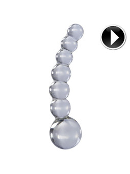 MASSEUR DE VIDRIO TRANSPARENTE PARA ESTIMULACIÓN ÍNTIMA DE LA MARCA ICICLES