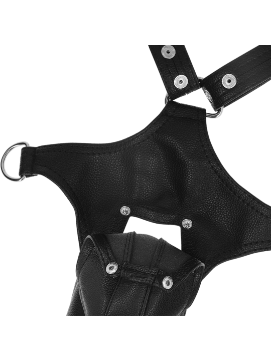 ARNÉS JOCK STRAP HOMBRE CUERO VEGANO AJUSTABLE DE LA MARCA FETISH SUBMISSIVE ATTITUDE