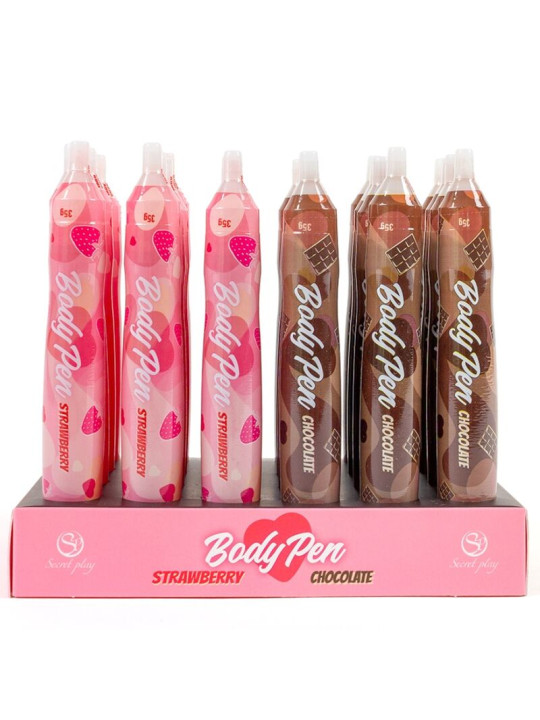 EXPOSITOR BOLIS COMESTIBLES SECRET PLAY 24 UNIDADES DE LA MARCA SECRETPLAY COSMETIC