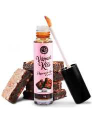 LIP GLOSS VIBRANTE SABOR BROWNIE PARA SEXO ORAL DE LA MARCA SECRETPLAY COSMETIC