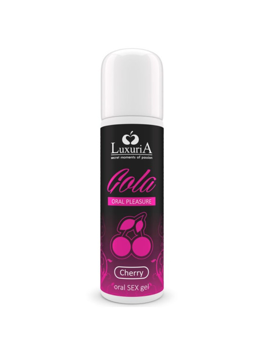 GEL ORAL CEREZA 30 ML - SABOR FRUTAL PARA SEXO ORAL DE LA MARCA INTIMATELINE LUXURIA