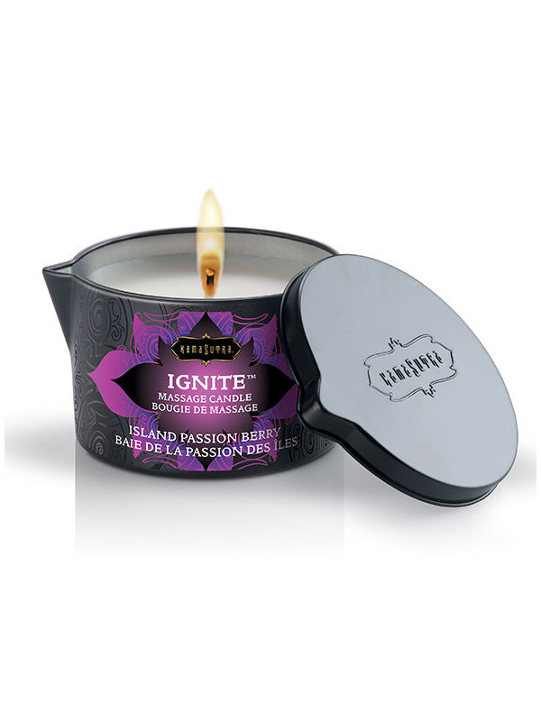 VELA DE MASAJE SENSUAL FRUTAS DEL BOSQUE 170GR DE LA MARCA KAMASUTRA COSMETICS