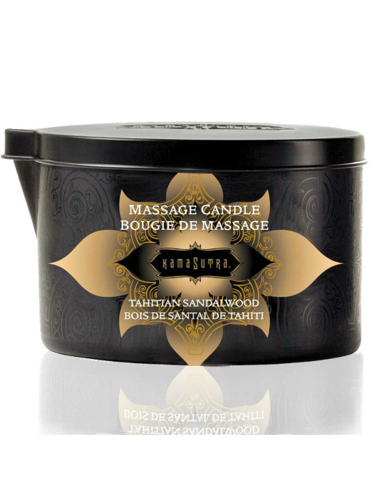 VELA DE MASAJE SENSUAL VAINILLA Y SÁNDALO 170G DE LA MARCA KAMASUTRA COSMETICS