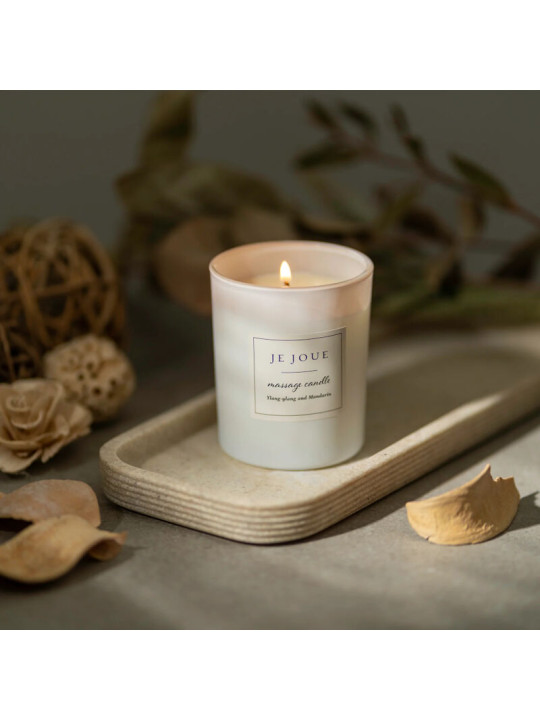 VELA DE MASAJE CORPORAL YLANG YLANG Y MANDARINA DE LA MARCA JE JOUE