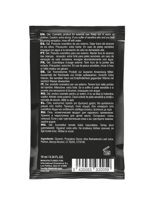 GEL RETARDANTE CHRONOS PARA HOMBRES 10 ML DE LA MARCA COQUETTE COSMETICS