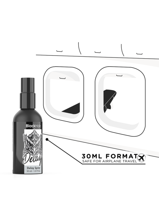 SPRAY RETARDANTE BLACK HOLE 30 ML - DURACIÓN Y PLACER DE LA MARCA BLACK HOLE