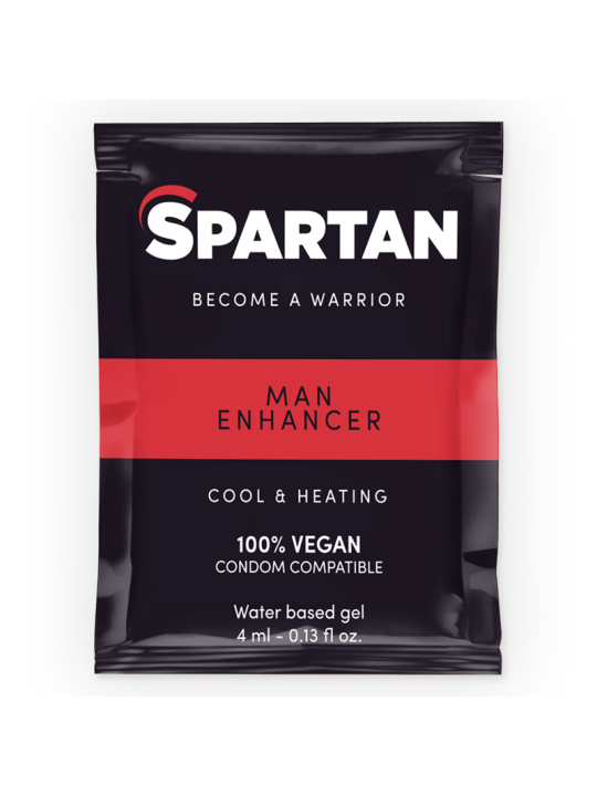 GEL POTENCIADOR ERECCIÓN FRÍO-CALOR 100% NATURAL 4ML DE LA MARCA SPARTAN