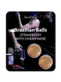 BOLAS BRASILEÑAS LUBRICANTES SABOR FRESAS CON CAVA DE LA MARCA SECRETPLAY COSMETIC