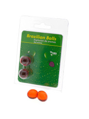 BRAZILIAN BALLS GEL ÍNTIMO FRESA - 2 BOLAS EXCITANTES DE LA MARCA TALOKA